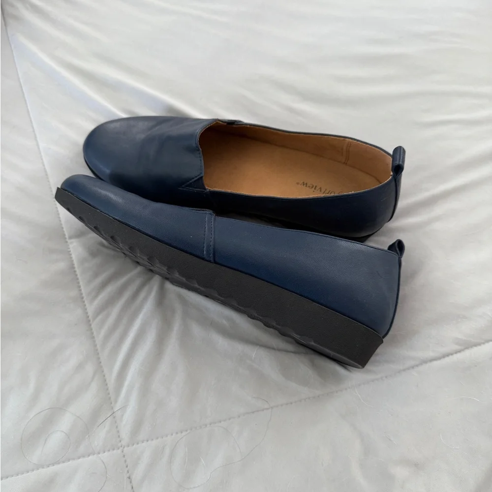 Comfortview Classic Navy Slip-Ons - Picture 3 of 5